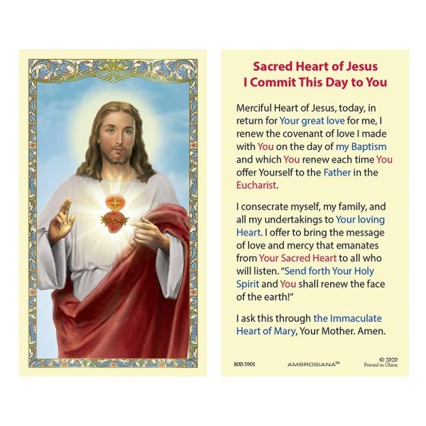 I Commit This Day Prayer Card