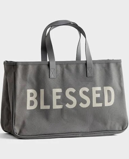 Blessed Grey Tote Bag