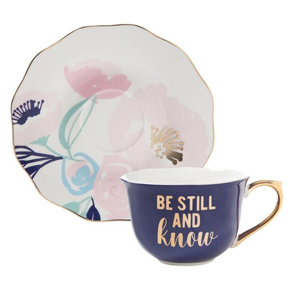 Be Still Tea Cup & Saucer