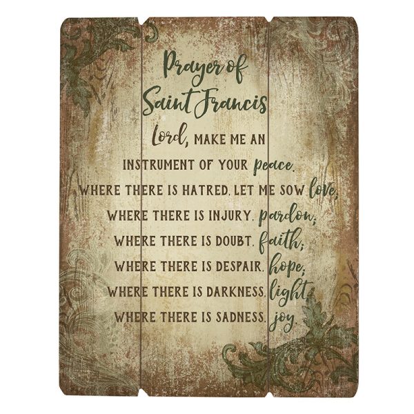St Francis Prayer Plaque