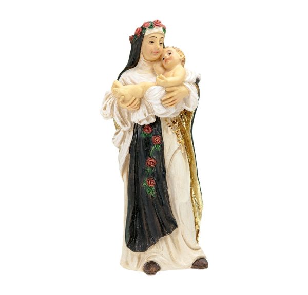 St Rose of Lima 4″ Resin